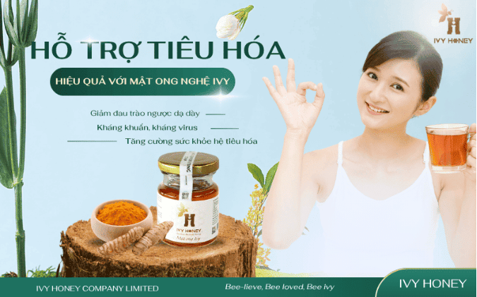 mật ong nguyên chất với nano curcumin
